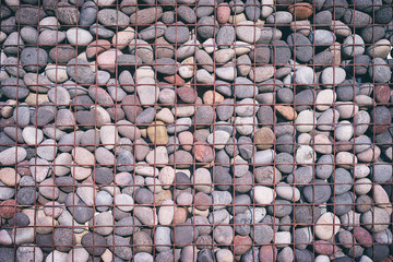 Pebbles stone background.
