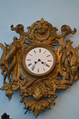 old wooden clock