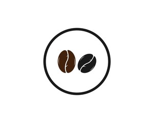 vector coffee beans template vector icon illustration design