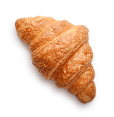 Fresh croissants isolated on white