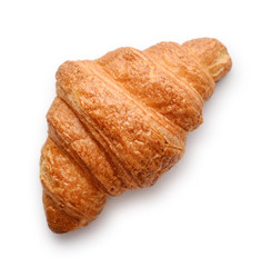Fresh croissants isolated on white