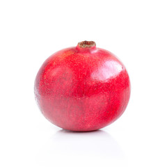 Fresh pomegranate isolated over white