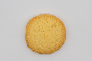 Homemade cookie isolated on white