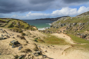 Achiltibuie is a long linear village in Ross and Cromarty, Highland, on the Coigach coast of northwestern Scotland, overlooking Badentarbet Bay to the west. Loch Broom and the Summer Isles lie to the 