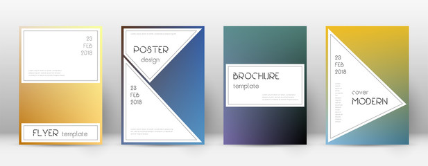 Flyer layout. Stylish admirable template for Broch