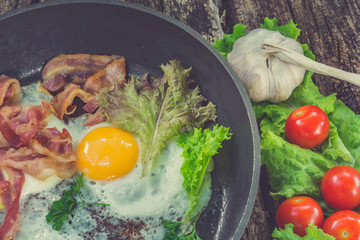 bacon and eggs a traditional Breakfast