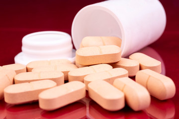 Pharmaceutical industry drugs pills vitamins bottle