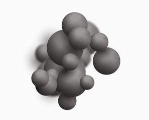 Background with black balls