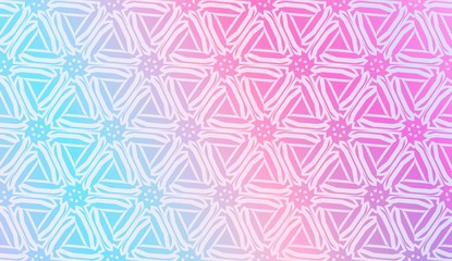 Decorative Pattern With Triangles Style. Blurred Gradient Background. Bright Color. For Banner Template, Flyer, Invitation Card. Vector Illustration