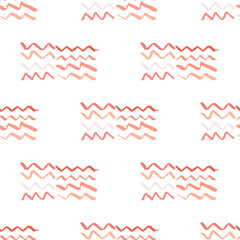 Hand drawn illustration with red color texture ink hand on black background for decoration design. Hand drawn modern paint ink texture. Decorative color art. Abstract ink blot.