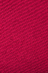 Red fabric texture background, Texture for design. Can be used as background, wallpaper