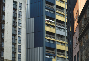 Fototapeta premium Block of flats in Leith, Edinburgh