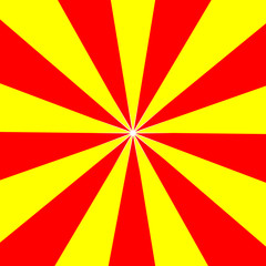 red yellow sunrise retro design abstract background with ray