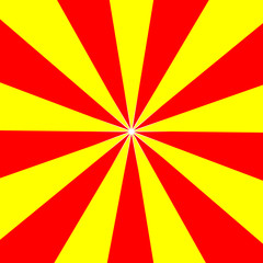 Obraz premium red yellow sunrise retro design abstract background with ray