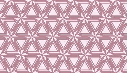 Vector Seamless illustration with pattern in triangles style. Curved line. Decorative design for For interior wallpaper, smart design, fashion print.