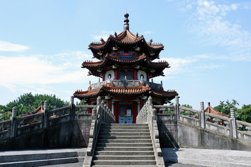 Traditional Chinese Pavilion in Taipei City Park