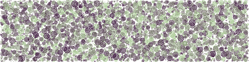 Fototapeta premium Abstract Generative Art color distributed circles donuts background illustration