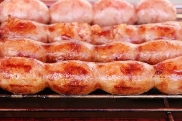 grilled sausage asia delicious at street food