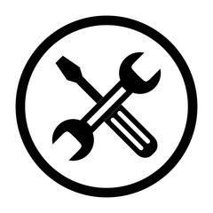 klucz i śrubokręt ikona