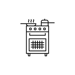 stove outline icon. Element of lifestyle illustration icon. Premium quality graphic design. Signs and symbol collection icon for websites, web design, mobile app, UI, UX
