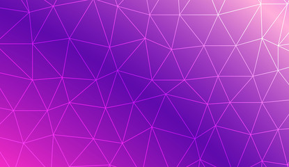 Low poly layout. For your wallpaper, advert, banner, poster. Vector illustration. Creative gradient color