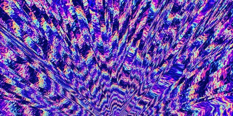 Psychedelic background. Fluorescent colors. Trendy wallpaper. Glitch. Digital noise. Intense. Vivid. Vibrant. Futuristic design. Surreal.