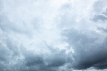 cloudy sky with heavy clouds