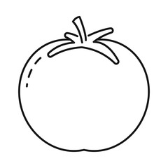 Isolated object of tomato and round logo. Collection of tomato and juicy stock vector illustration.