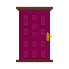 Isolated object of door and doorway symbol. Collection of door and frame stock symbol for web.