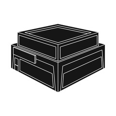 Isolated object of shop and storefront logo. Set of shop and commercial vector icon for stock.