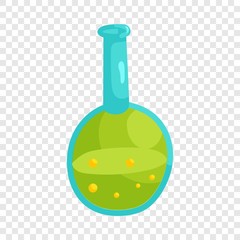 Laboratory glassware icon in cartoon style isolated on background for any web design