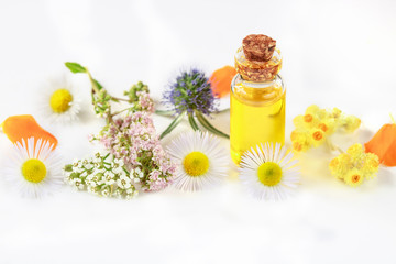 Obraz na płótnie Canvas natural aromatherapy essential oil