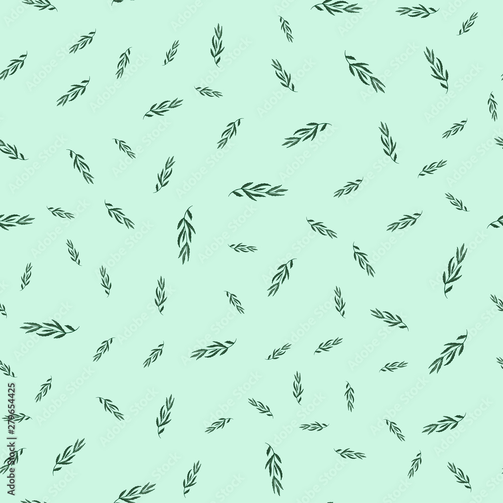 Aufkleber Modern floral background or pattern. Spring seamless pattern. Element decorative floral. Simple modern style. Wallpaper, fabric, wrapping paper seamless print.