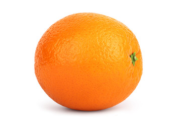 Fresh orange isolated on white background