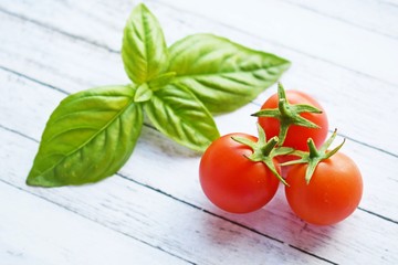 Delicious,sweet cherry tomatoes.Healthy vegetables.