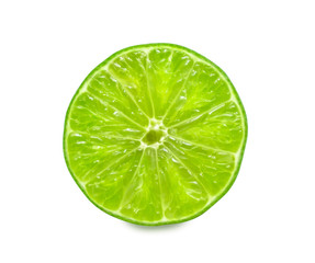 fresh lemon and half cut isolated on a white background