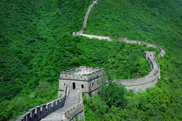 Panoramic view of Great Wall of China