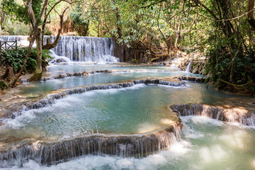 Kuang si Waterfall Near Luang Prabang, Laos