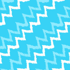 Grunge chevron pattern. Zigzag. Ethnic fabric design. Ikat. Boho. Fashion. Paint lines ornament. Ink strokes wallpaper. Abstract seamless texture.