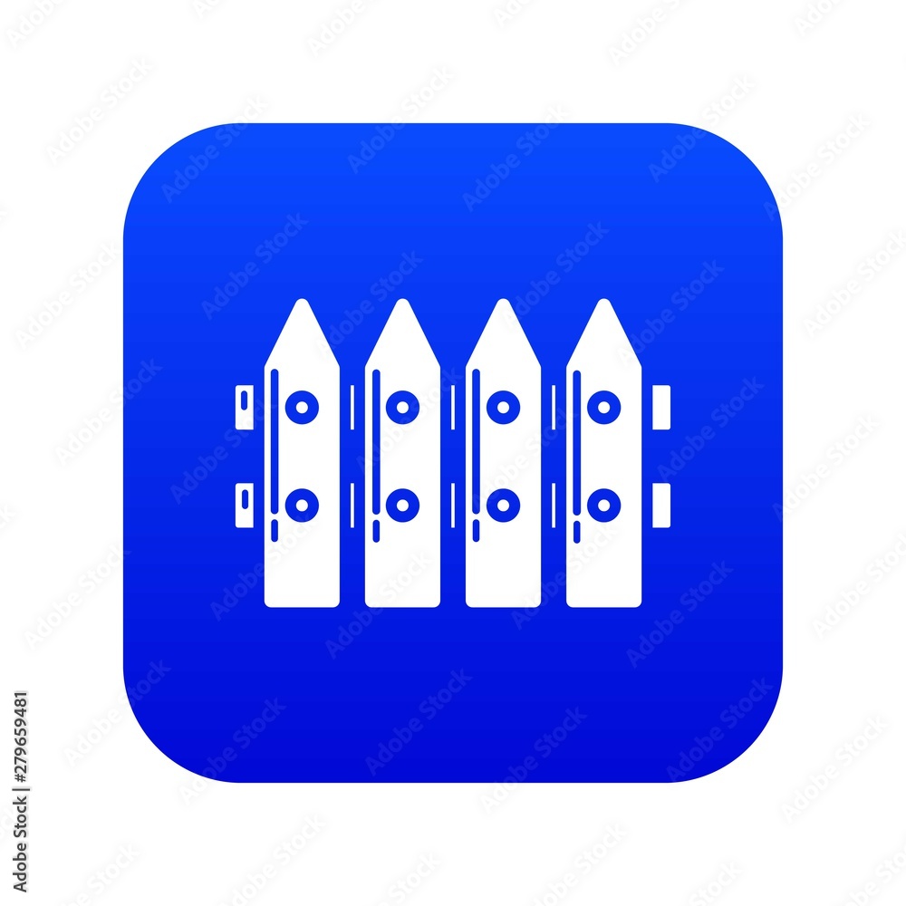 Aufkleber fence rustic icon. simple illustration of fence rustic vector icon for web