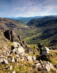Stunning view from the summit of Lingmell Fell
