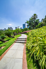 Landscaping scenery of Qiandeng Lake Park, Foshan City, Guangdong Province, China