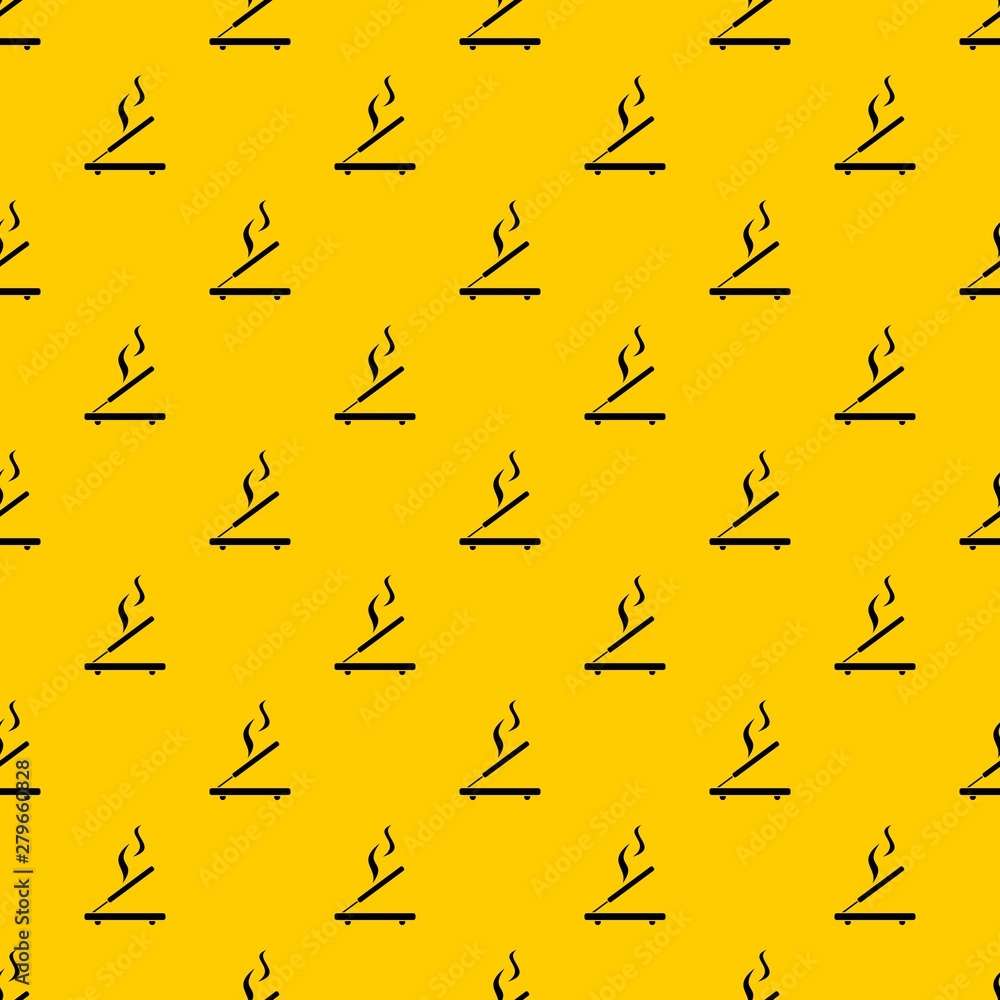 Poster incense sticks pattern seamless vector repeat geometric yellow for any design