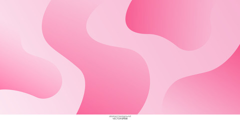 Abstract pastel pink color with curves concave shape for background. Illustration vector.
