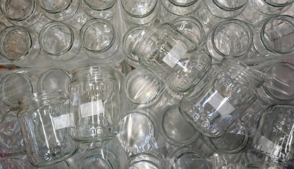 assortment of glass bottles