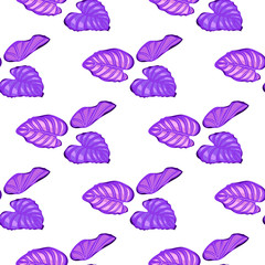 Hand drawn  seamless pattern with a background of various colored plants. Package concept.Layout, mockup design.