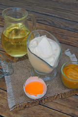 homemade mayonnaise. sauce
