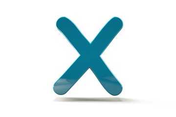 Obraz premium 3d letter collection.letter X