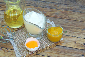homemade mayonnaise. sauce