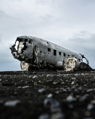 Flugzeug Wrack auf Island